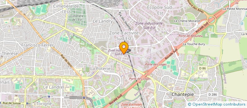 localisation de l'entreprise H2F à RENNES