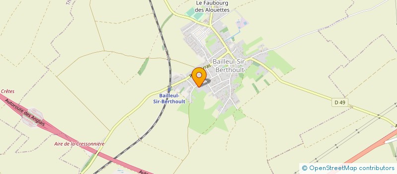 localisation de l'entreprise H2F  BAILLEUL-SIR-BERTHOULT