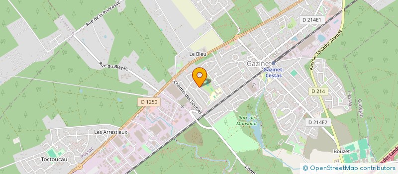 localisation de l'entreprise H2F  CESTAS