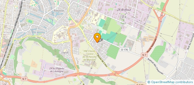 localisation de l'entreprise H2F  VALENCE