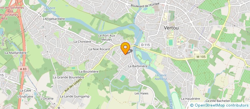 localisation de l'entreprise H2F à VERTOU
