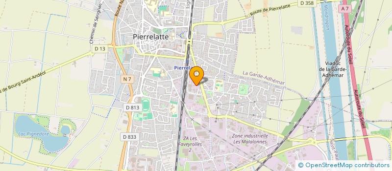 localisation de l'entreprise H2F  PIERRELATTE