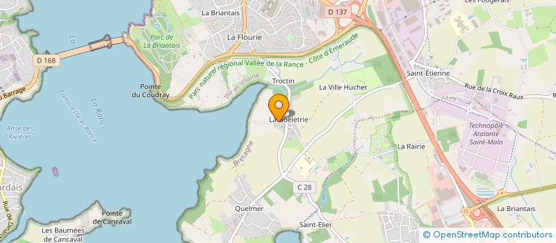 localisation de l'entreprise H2F IMMO  SAINT-MALO
