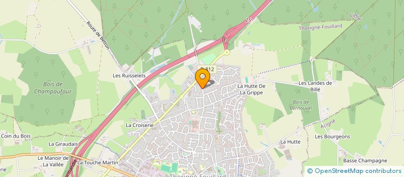 localisation de l'entreprise H2G  THORIGNE-FOUILLARD