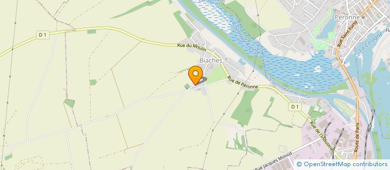 localisation de l'entreprise H2G  BIACHES