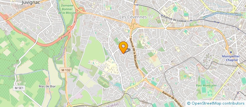 localisation de l'entreprise H2G à MONTPELLIER
