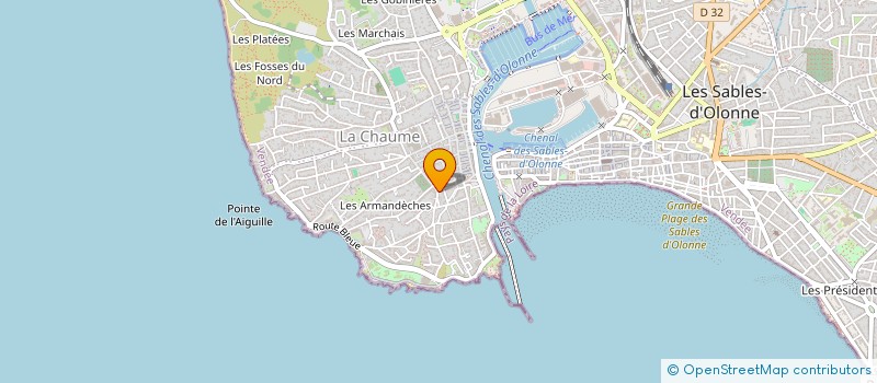 localisation de l'entreprise H2G à LES SABLES-D'OLONNE
