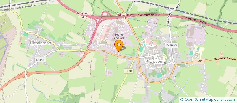 localisation de l'entreprise H2I  PHALSBOURG