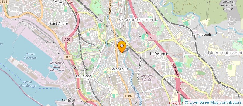 localisation de l'entreprise H2I à MARSEILLE