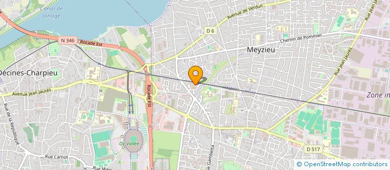 localisation de l'entreprise H2I RENOV à MEYZIEU