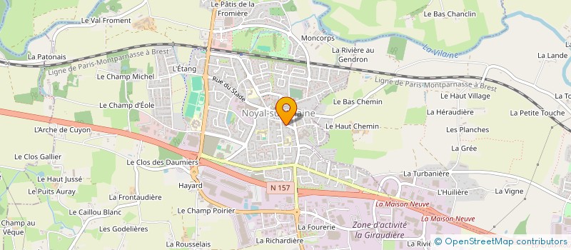 localisation de l'entreprise H2J à NOYAL-SUR-VILAINE
