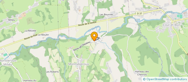 localisation de l'entreprise H2J  MONTSEVEROUX