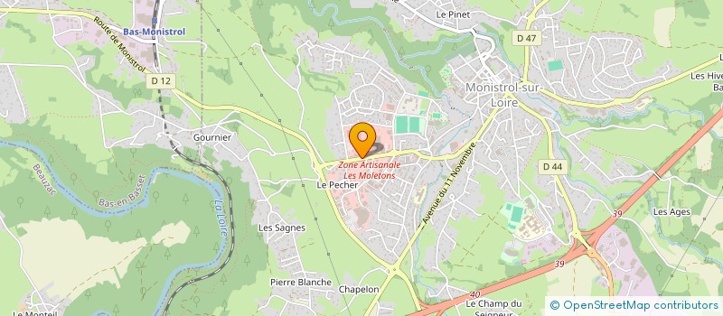 localisation de l'entreprise H2J FLY  MONISTROL-SUR-LOIRE