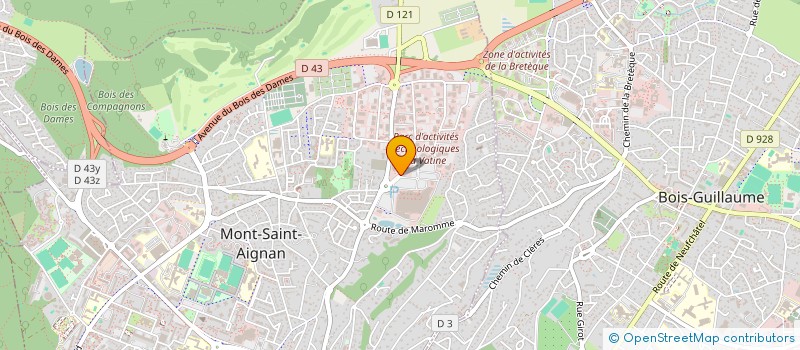 localisation de l'entreprise H2J LOGISTIQUE  MONT-SAINT-AIGNAN