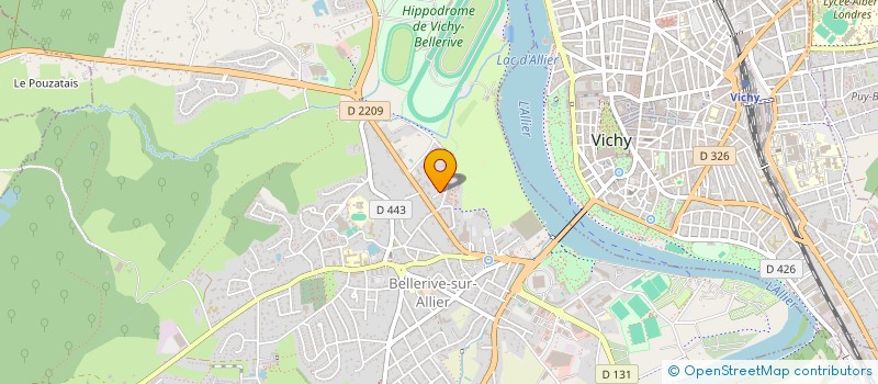 localisation de l'entreprise H2L à BELLERIVE-SUR-ALLIER