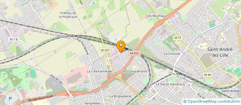 localisation de l'entreprise H2L à LAMBERSART