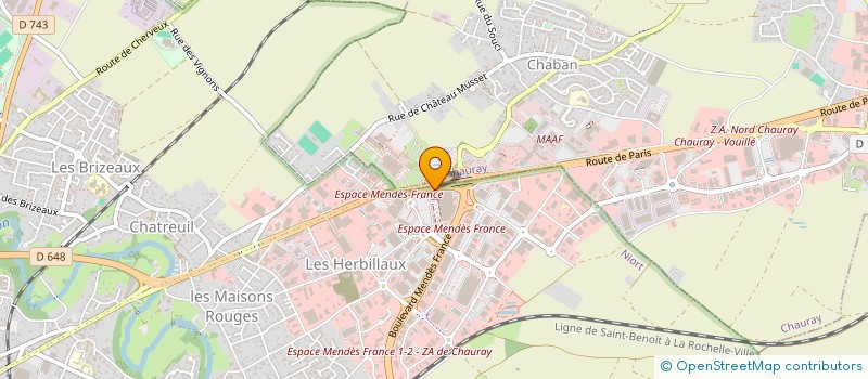 localisation de l'entreprise H2L  NIORT