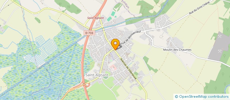 localisation de l'entreprise H2M à SAINT-AGNANT