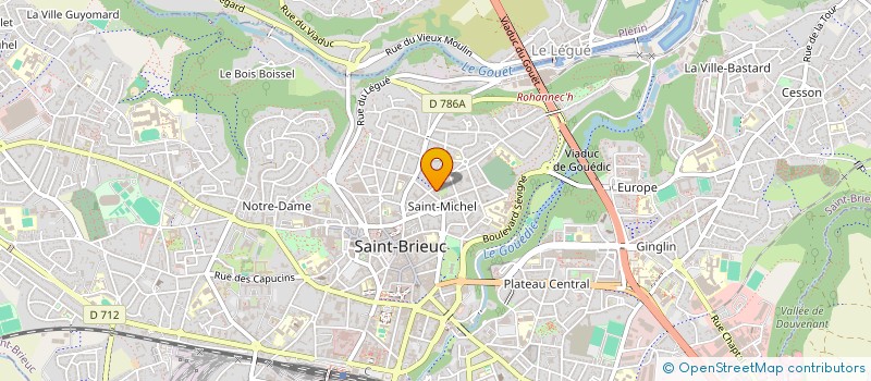 localisation de l'entreprise H2M à SAINT-BRIEUC