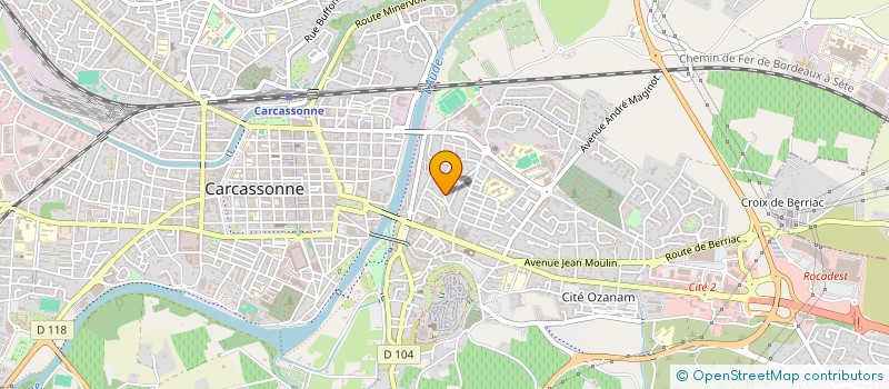 localisation de l'entreprise H2M  CARCASSONNE