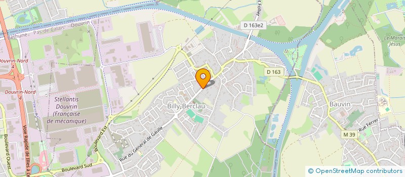 localisation de l'entreprise H2M  SALOME