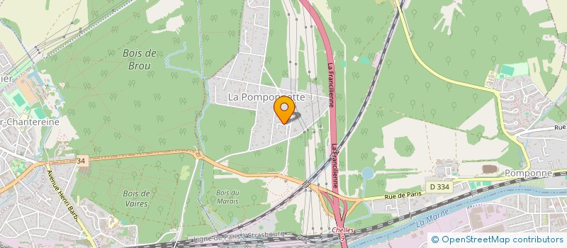 localisation de l'entreprise H2M  POMPONNE