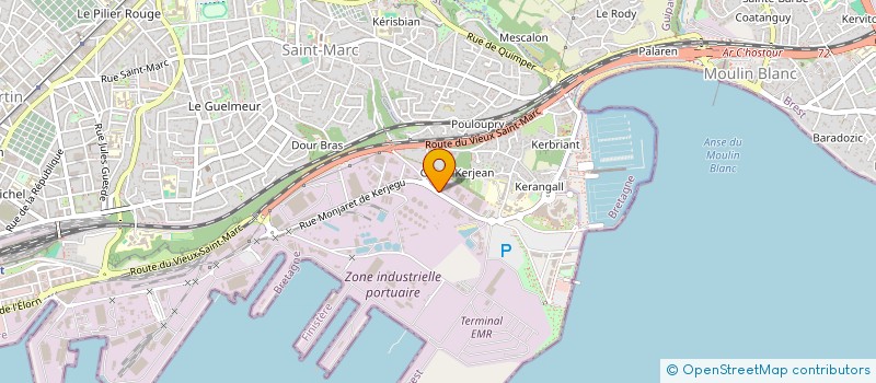 localisation de l'entreprise H2M à BREST