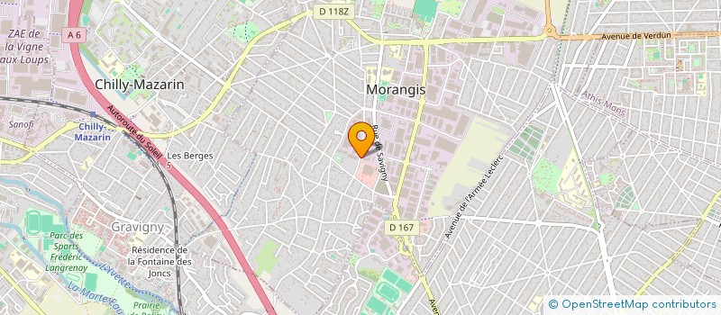 localisation de l'entreprise H2M à MORANGIS