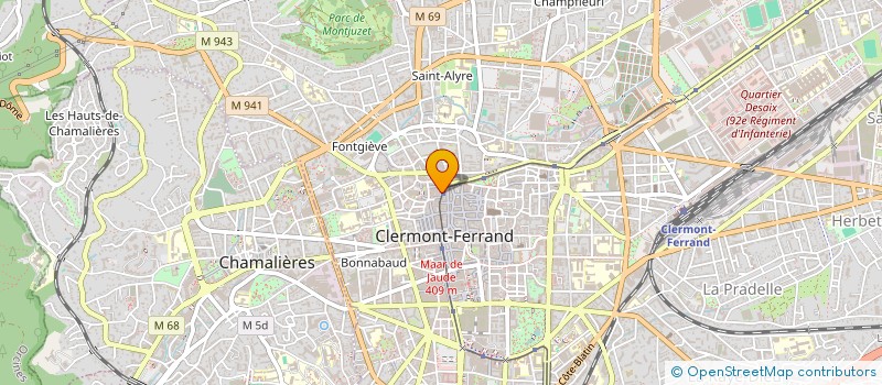 localisation de l'entreprise H2M  CLERMONT-FERRAND