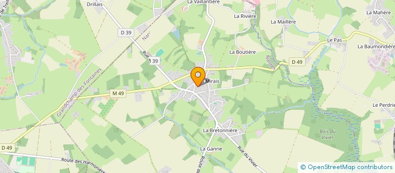 localisation de l'entreprise H2M BREIZH ASSOCIES  LA CHAPELLE-SUR-ERDRE