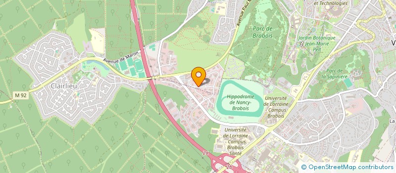 localisation de l'entreprise H2M INVEST à VILLERS-LES-NANCY