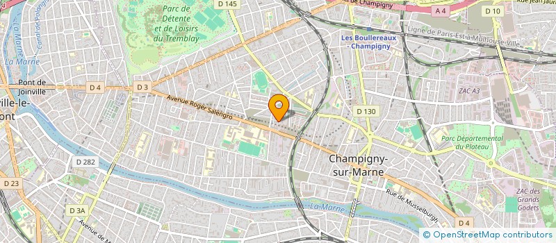 localisation de l'entreprise H2M PARIS  CHAMPIGNY-SUR-MARNE