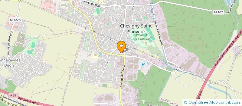 localisation de l'entreprise H2M PLOMBERIE & CHAUFFAGE  CHEVIGNY-SAINT-SAUVEUR