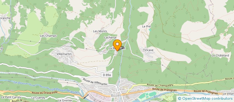 localisation de l'entreprise H2MP  BOZEL