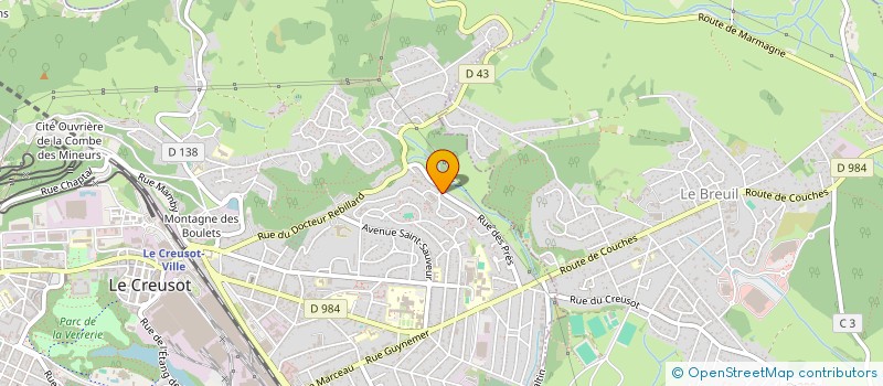 localisation de l'entreprise H2MS à LE CREUSOT