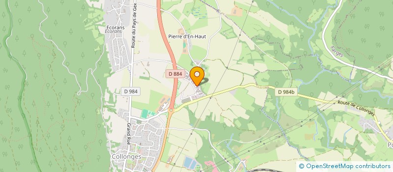 localisation de l'entreprise H2O  COLLONGES