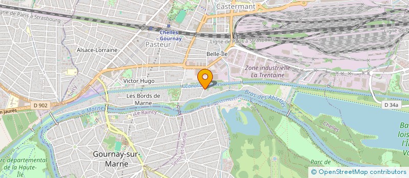 localisation de l'entreprise H2O  CHELLES