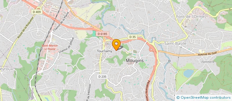 localisation de l'entreprise H2O à MOUGINS