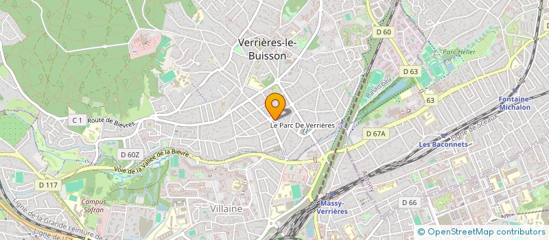 localisation de l'entreprise H2O CAPITAL à VERRIERES-LE-BUISSON