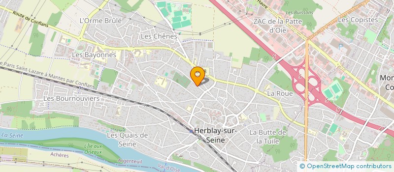 localisation de l'entreprise H2O ECO-ENERGIE à HERBLAY-SUR-SEINE