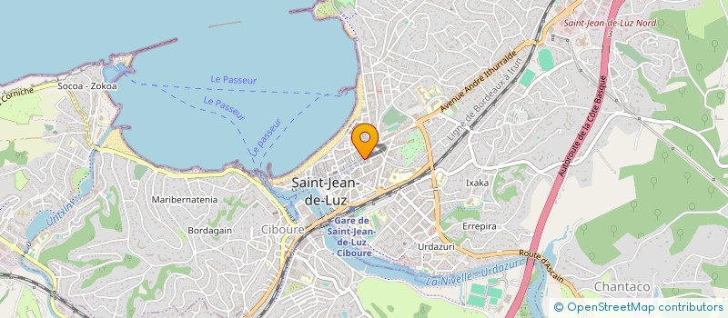 localisation de l'entreprise H2O ECOLE DE SURF à SAINT-JEAN-DE-LUZ