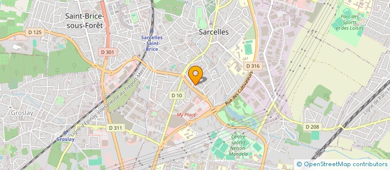 localisation de l'entreprise H2O HYDROSOLUTIONS à SARCELLES