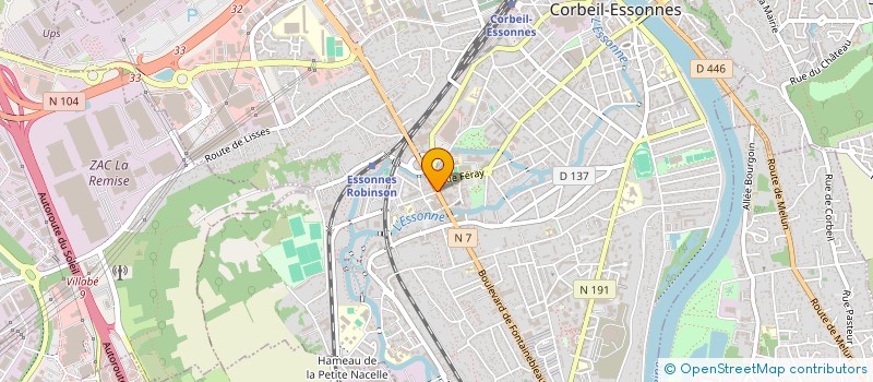 localisation de l'entreprise H2O MULTITECHNIQUES à CORBEIL-ESSONNES