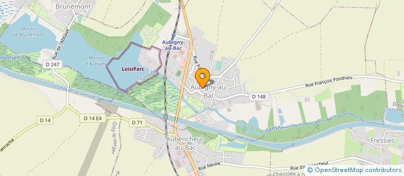 localisation de l'entreprise H2O PASSION NATURE à AUBIGNY-AU-BAC