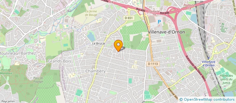 localisation de l'entreprise H2O PLOMBERIE à VILLENAVE-D'ORNON
