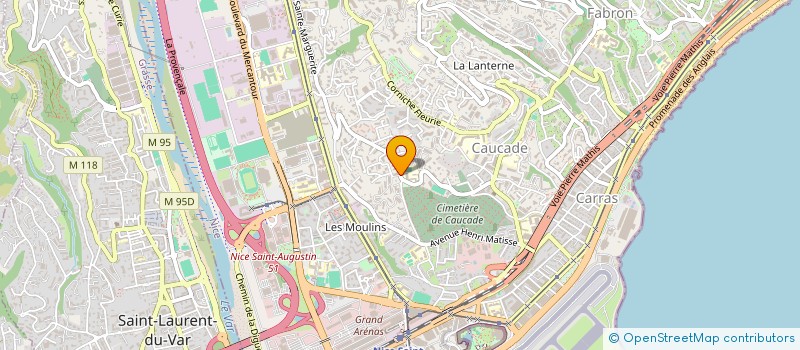 localisation de l'entreprise H2O TECHNIQUE à NICE