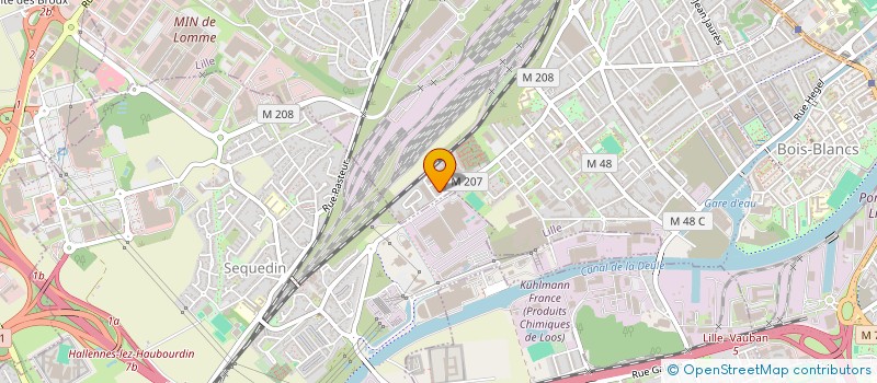 localisation de l'entreprise H2O TRAVAUX à LILLE