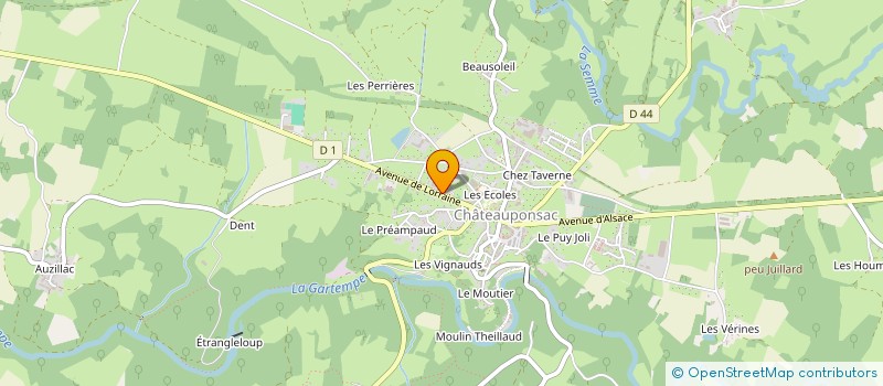 localisation de l'entreprise H2OPCBM  CHATEAUPONSAC