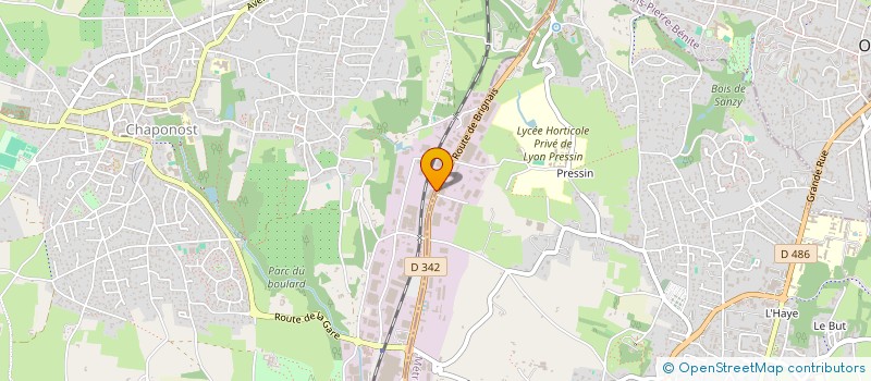 localisation de l'entreprise H2OTHERM  CHAPONOST