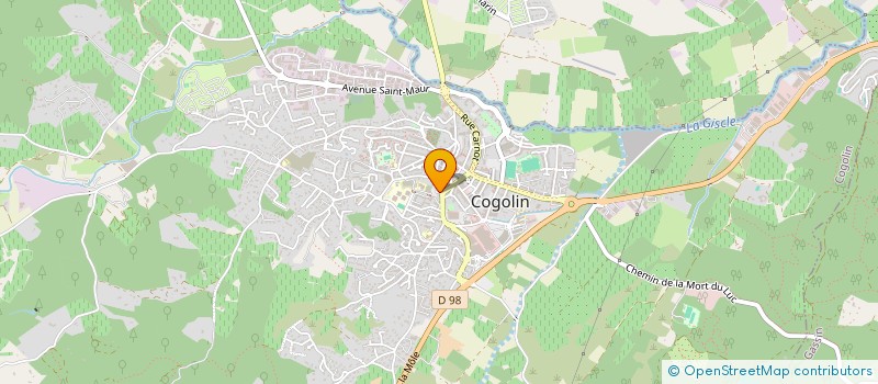 localisation de l'entreprise H2P   GP BATI CONCEPT à COGOLIN